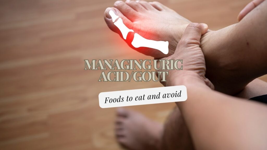 Low-purine foods beneficial for gout management
