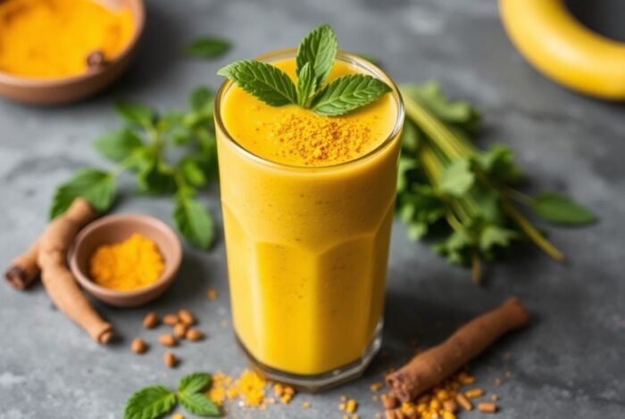 turmeric smoothie for rheumatoid flare up relief