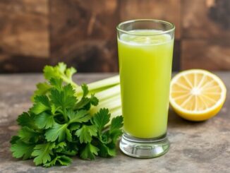 Celery is a part of healthy green juice for liver detox