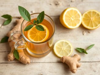 natural migraine relief drink with ginger